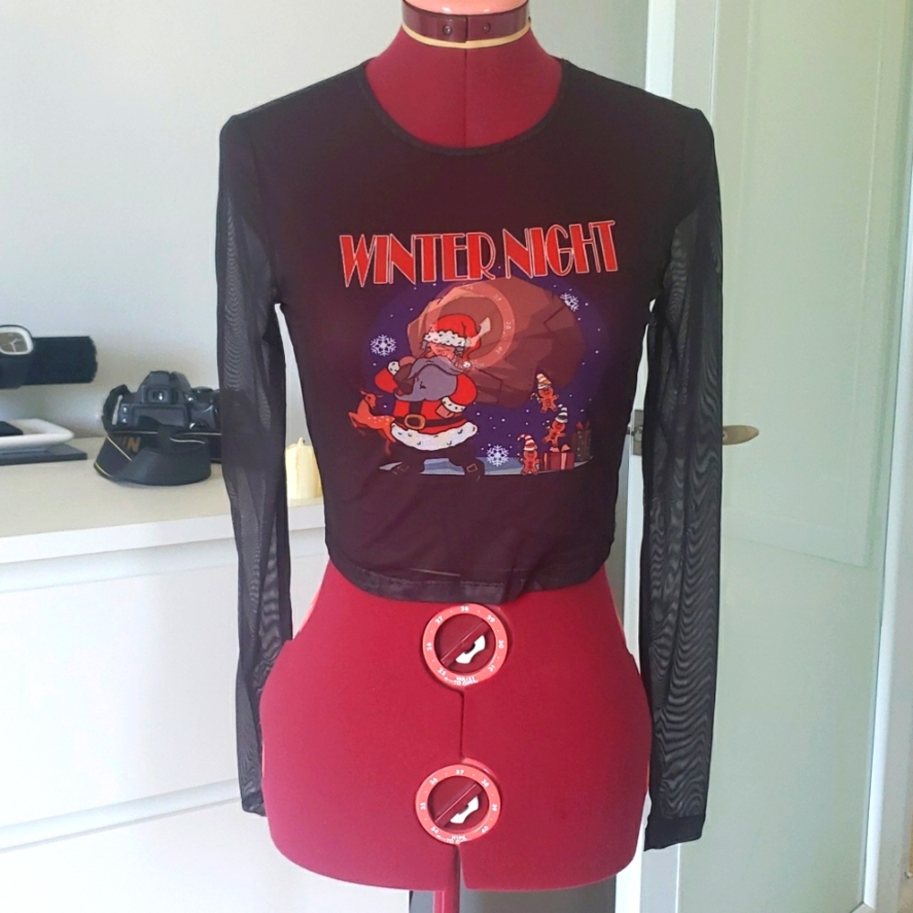 Mesh Winter Nights Top